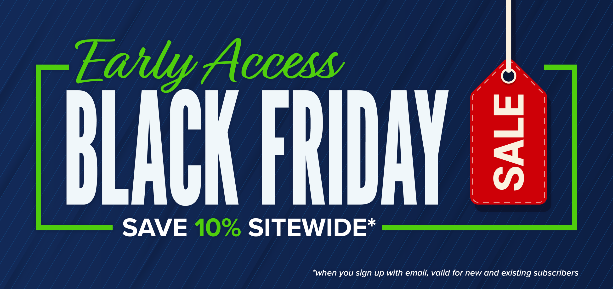 Early Access to Black Friday Sales from SWRC