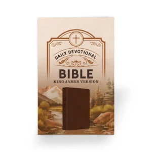 Daily Devotional Bible KJV Hickory Cross cover